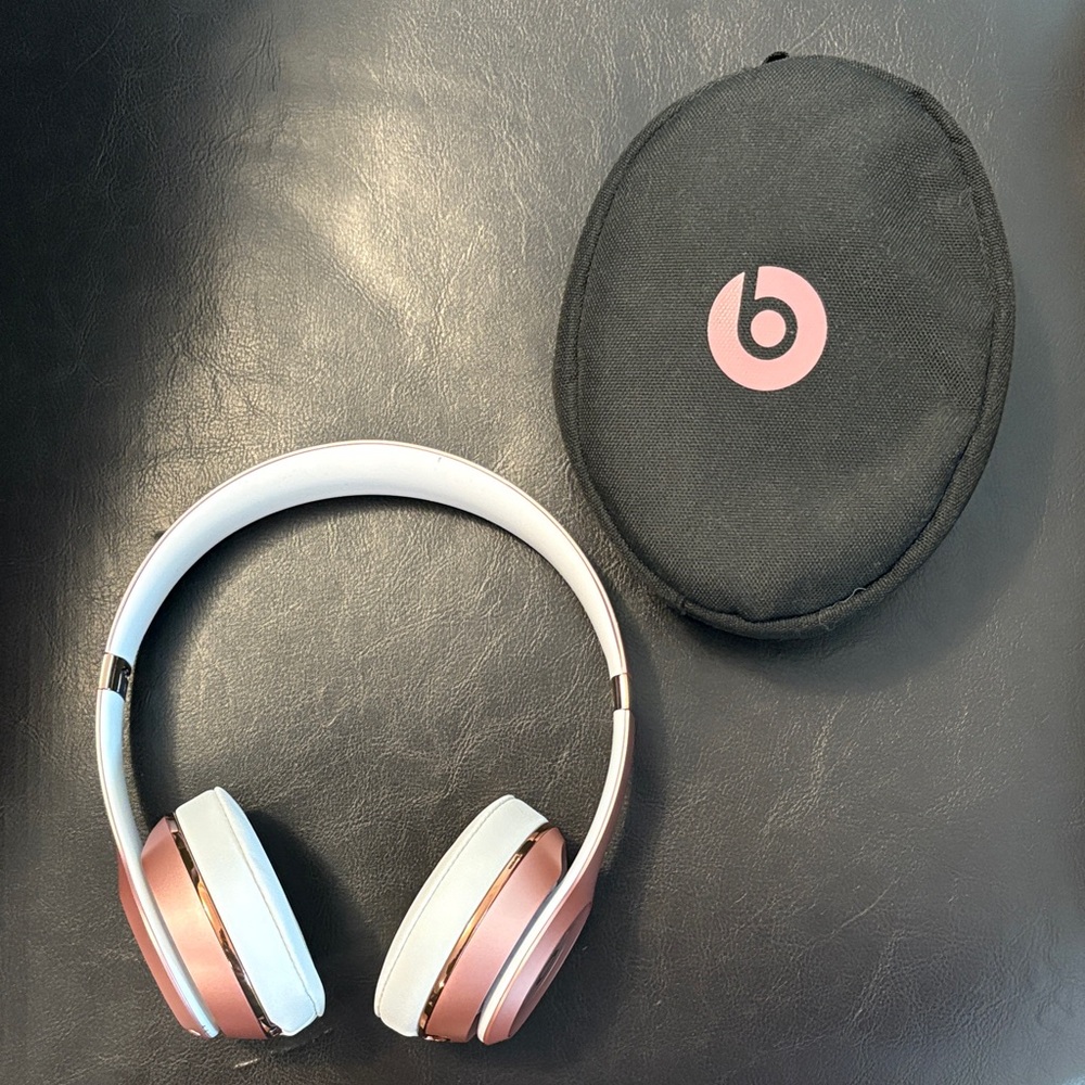 Beats by Dre On-Ear Headphones - Pink and White